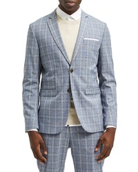 Selected Homme Logan Slim Fit Check Suit Jacket In Light Blue At Nordstrom