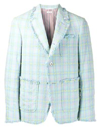 Thom Browne Multi Seersucker Tweed Fray Edge Sport Coat