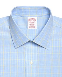Brooks Brothers Non Iron Traditional Fit Large Plaid With Deco Dress Shirt