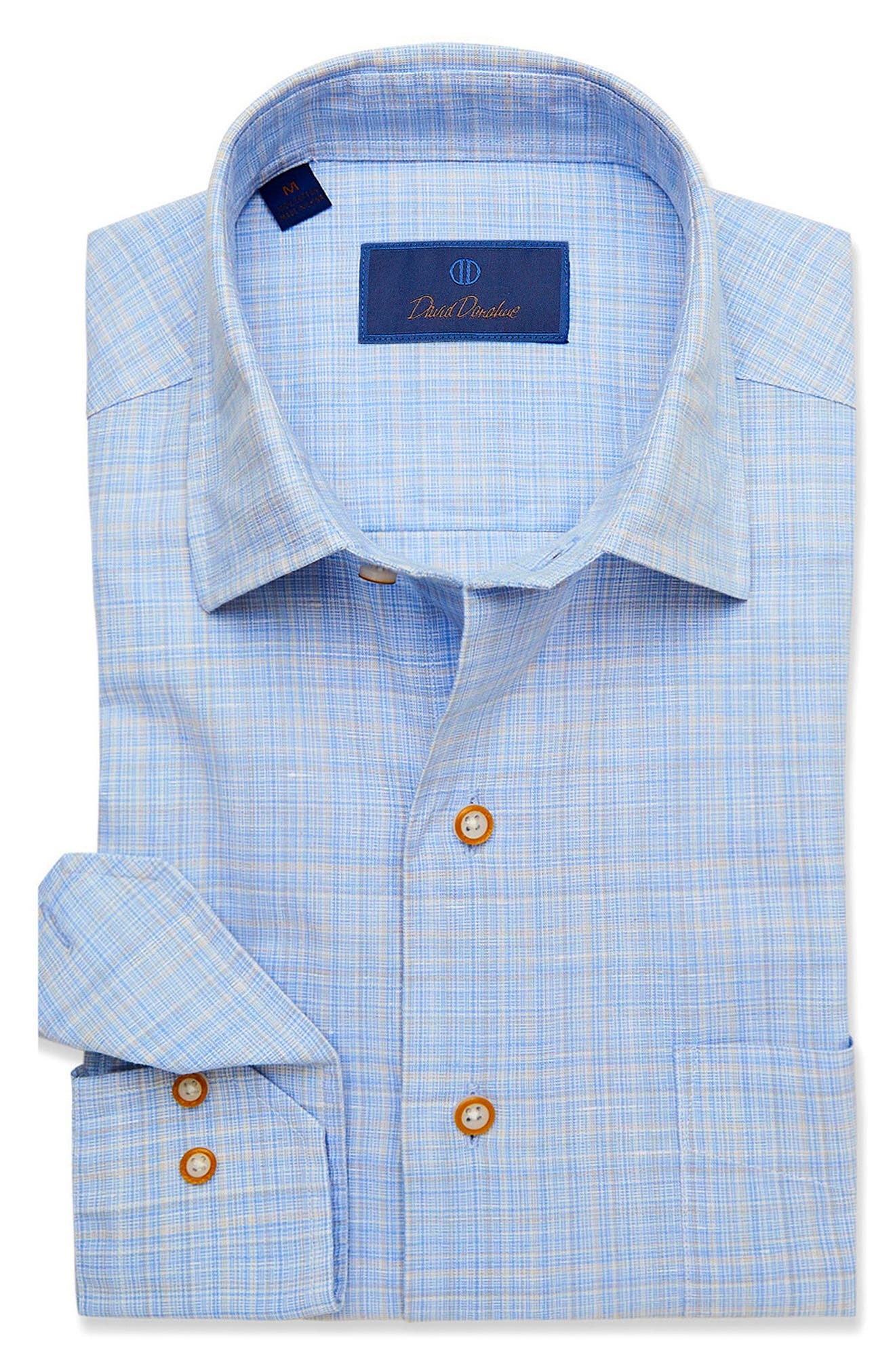 david-donahue-trim-fit-plaid-dress-shirt-145-nordstrom-lookastic