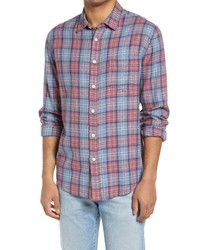 Rails Lennox Plaid Flannel Button Up Shirt In Blue Corvair Melange At Nordstrom
