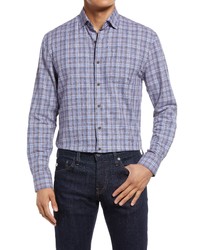 johnnie-O Top Shelf Terry Plaid Flannel Button Up Shirt