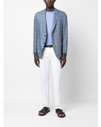 Brioni Plaid Single Breasted Blazer