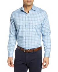 Peter Millar Albert River Regular Fit Windowpane Button Up Shirt