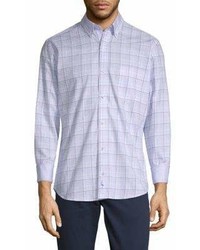 Tailorbyrd Barber Long Sleeve Cotton Button Down Shirt