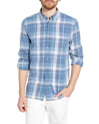 French Connection Bleached Check Regular Fit Sport Shirt