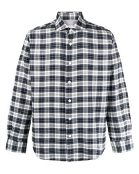 Eleventy Check Pattern Cotton Shirt