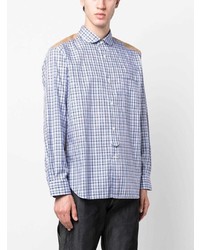Junya Watanabe MAN Check Pattern Long Sleeve Shirt