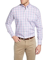 Peter Millar Crown Regular Fit Plaid Sport Shirt