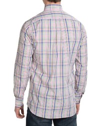Kenneth Gordon Cotton Madras Plaid Sport Shirt Long Sleeve