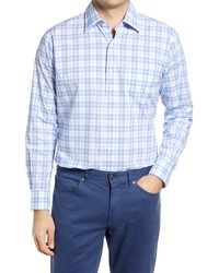 Peter Millar Levin Classic Fit Plaid Stretch Button Up Shirt