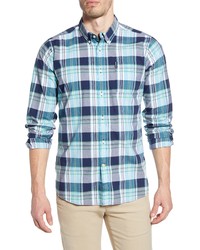 Barbour Madras 5 Tailored Fit Check Button Up Shirt