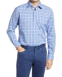 Peter Millar Reed Classic Fit Plaid Stretch Button Up Shirt