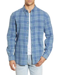 French Connection Regular Fit Plaid Button Up Shirt