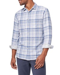 Faherty Reversible Plaid Button Up Shirt In Ocean Glacier Plaid At Nordstrom