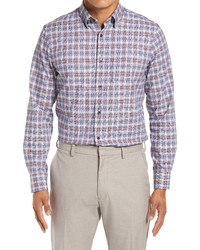 Nordstrom Men's Shop Tech  Fit Plaid Button Up Shirt