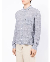 YMC Textured Check Print Shirt