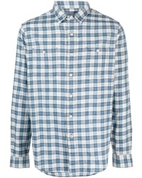 Polo Ralph Lauren Check Pattern Linen Blend Shirt