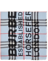 Burberry White Brown Love Is Eternal Scarf