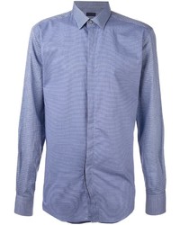 Lanvin Contrast Checked Panel Shirt