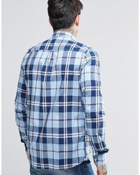 Fred Perry Shirt In Slim Fit In Bold Check In Blue