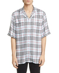 Burberry Raymouth Check Short Sleeve Button Up Shirt