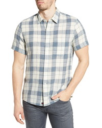 The Normal Brand Skipper Plaid Short Sleeve Flannel Button Up Flannel Shirt