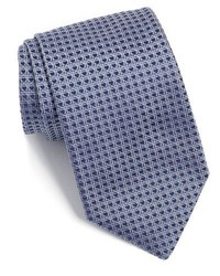 BOSS Plaid Grid Woven Silk Tie