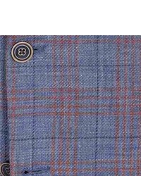 Hickey Freeman Glen Plaid Sport Coat Linen Wool