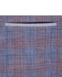 Hickey Freeman Glen Plaid Sport Coat Linen Wool
