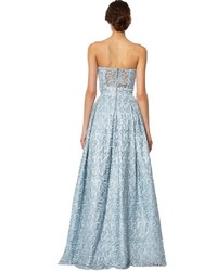 Alice + Olivia Kamila Cutout Structured Full Gown
