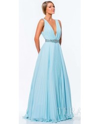 Terani Couture Ethereal Pleated Evening Gown