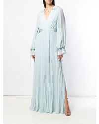 Self-Portrait Pleated Evening Gown
