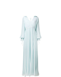 Self-Portrait Pleated Evening Gown