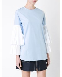 Monographie Pleated Double Sleeve Blouse