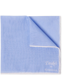 Kingsman Drakes Linen And Cotton Blend Pocket Square
