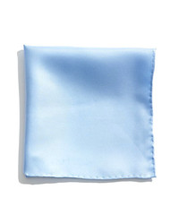 Nordstrom Silk Twill Pocket Square Light Blue One Size