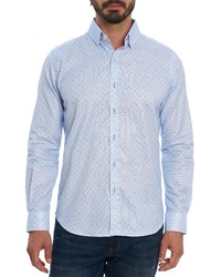 Robert Graham Mydland Dot Print Button Up Shirt