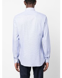 Canali Spread Collar Polka Dot Shirt
