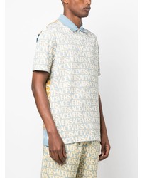 Versace Allover Short Sleeve Polo Shirt