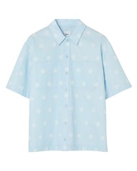 Burberry Polka Dot Print Cotton Shirt