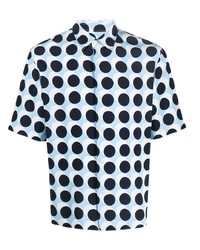 Sandro Polka Dot Print Short Sleeve Shirt