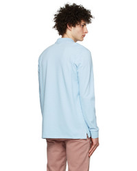 Ps By Paul Smith Blue Organic Cotton Long Sleeve Polo