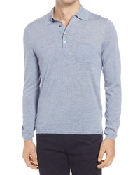 Suitsupply Cashmere Long Sleeve Polo