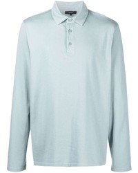 Vince Cotton Long Sleeved Polo Shirt