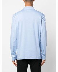 BOSS Long Sleeve Cotton Polo Shirt