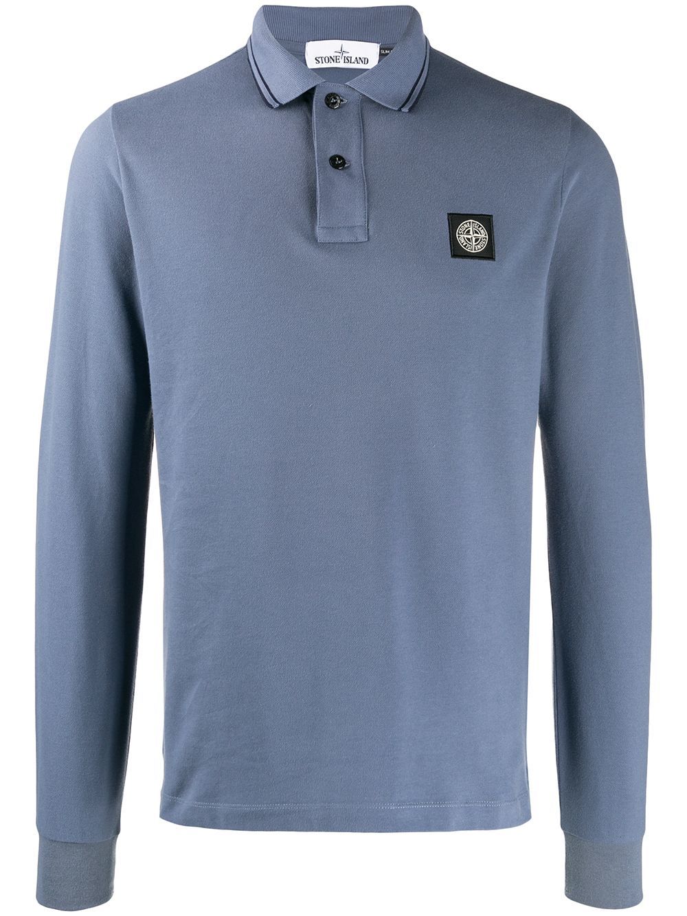 Stone Island Long Sleeve Polo Shirt, $178 | farfetch.com | Lookastic