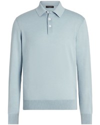 Zegna Long Sleeved Basic Polo Shirt