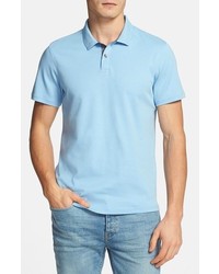 1901 Cotton Jersey Polo Blue Infinity Small