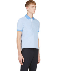 Thom Browne Blue Placket Accent Polo
